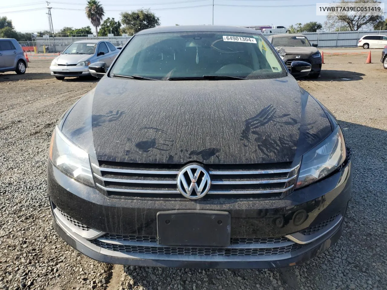 2014 Volkswagen Passat Se VIN: 1VWBT7A39EC051419 Lot: 64901304