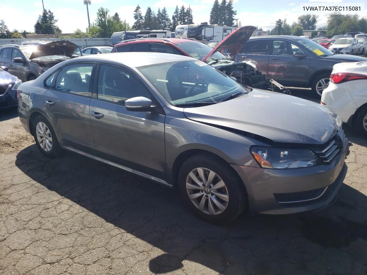 2014 Volkswagen Passat S VIN: 1VWAT7A37EC115081 Lot: 65155584