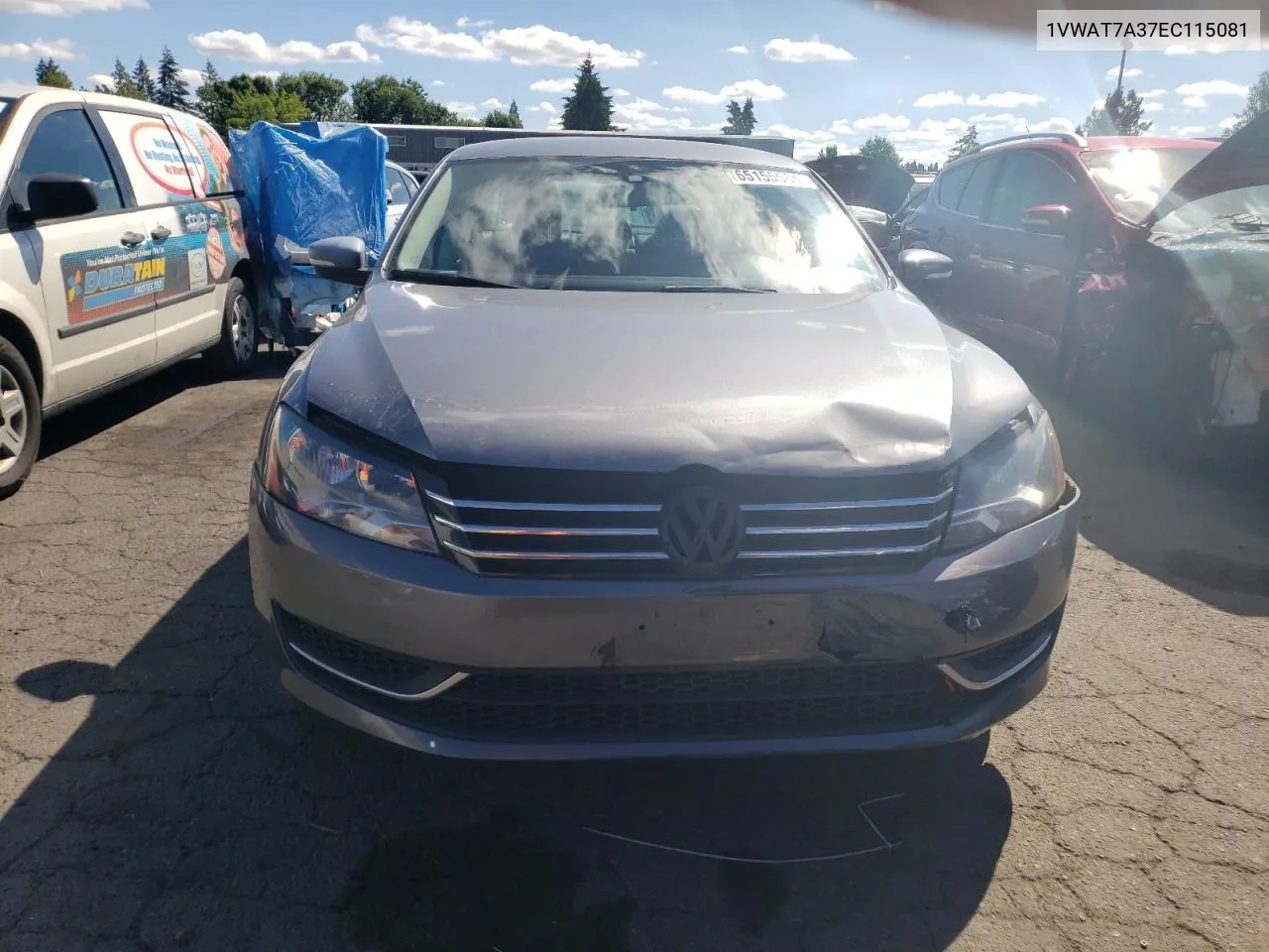 2014 Volkswagen Passat S VIN: 1VWAT7A37EC115081 Lot: 65155584