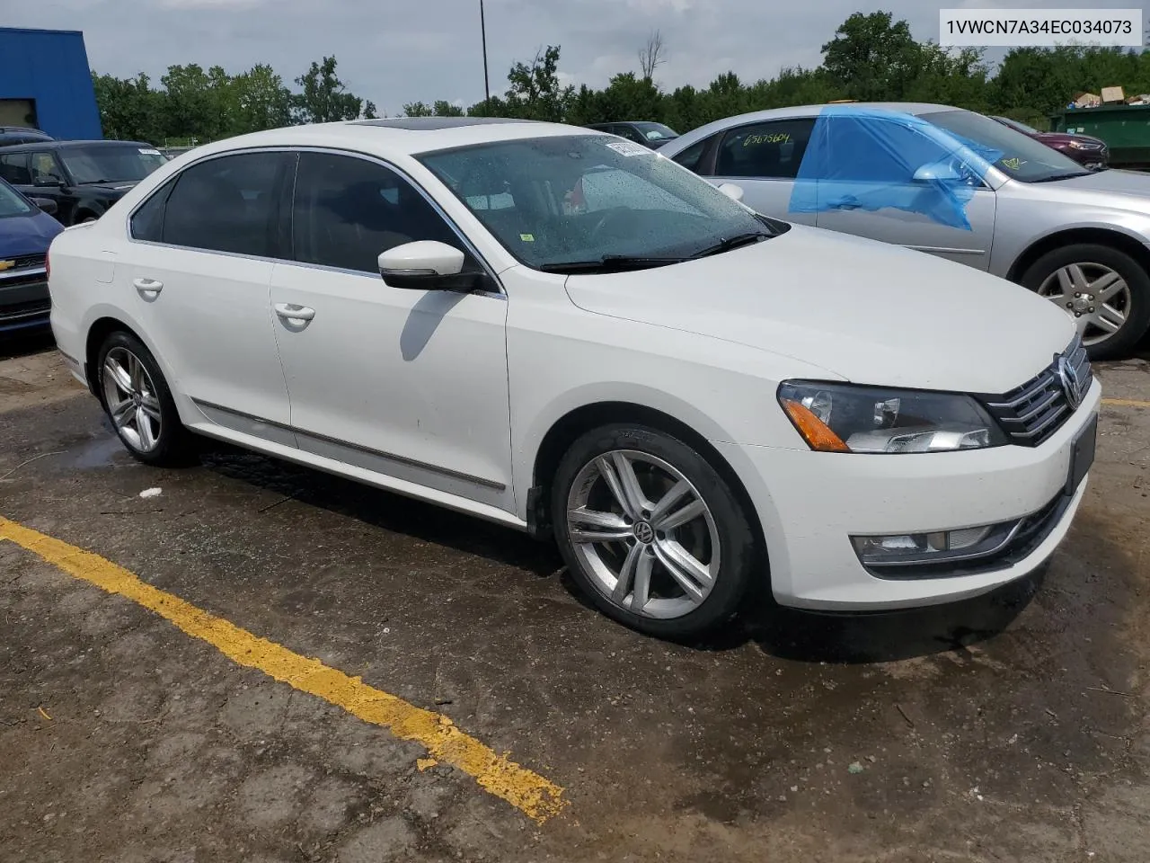 1VWCN7A34EC034073 2014 Volkswagen Passat Sel