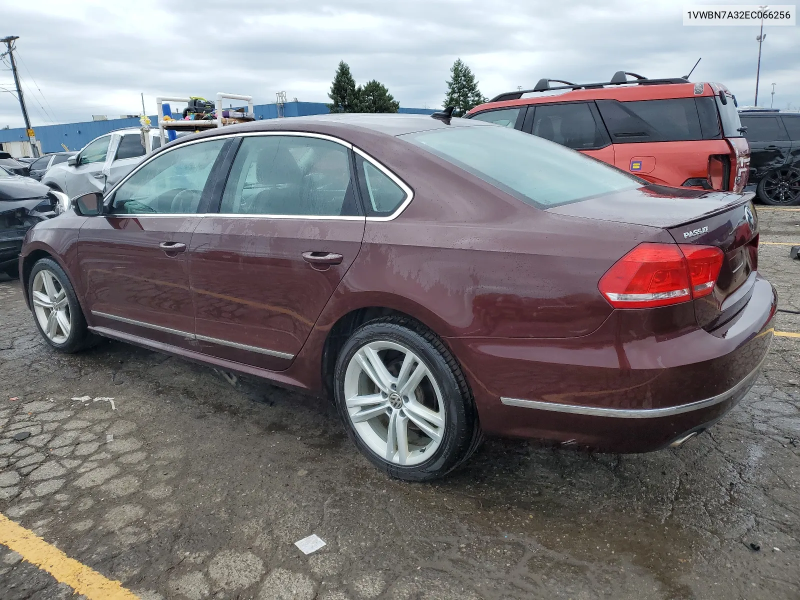 2014 Volkswagen Passat Se VIN: 1VWBN7A32EC066256 Lot: 65453924