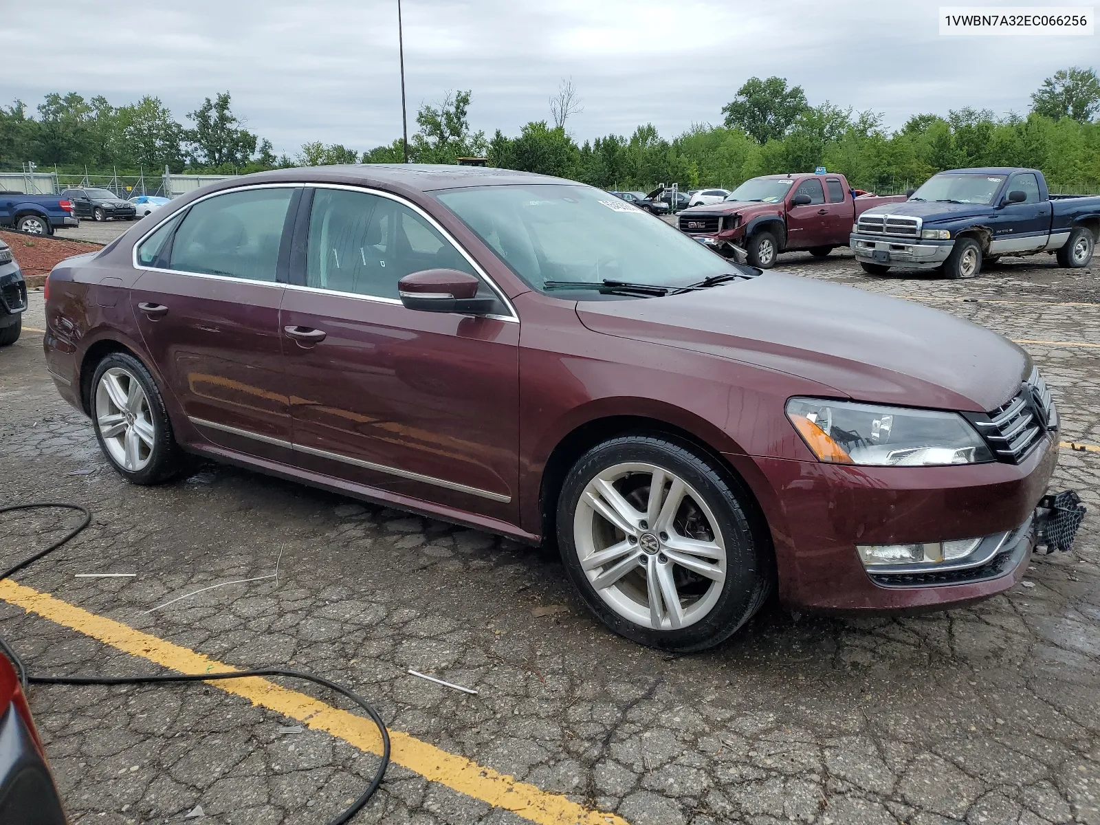 2014 Volkswagen Passat Se VIN: 1VWBN7A32EC066256 Lot: 65453924