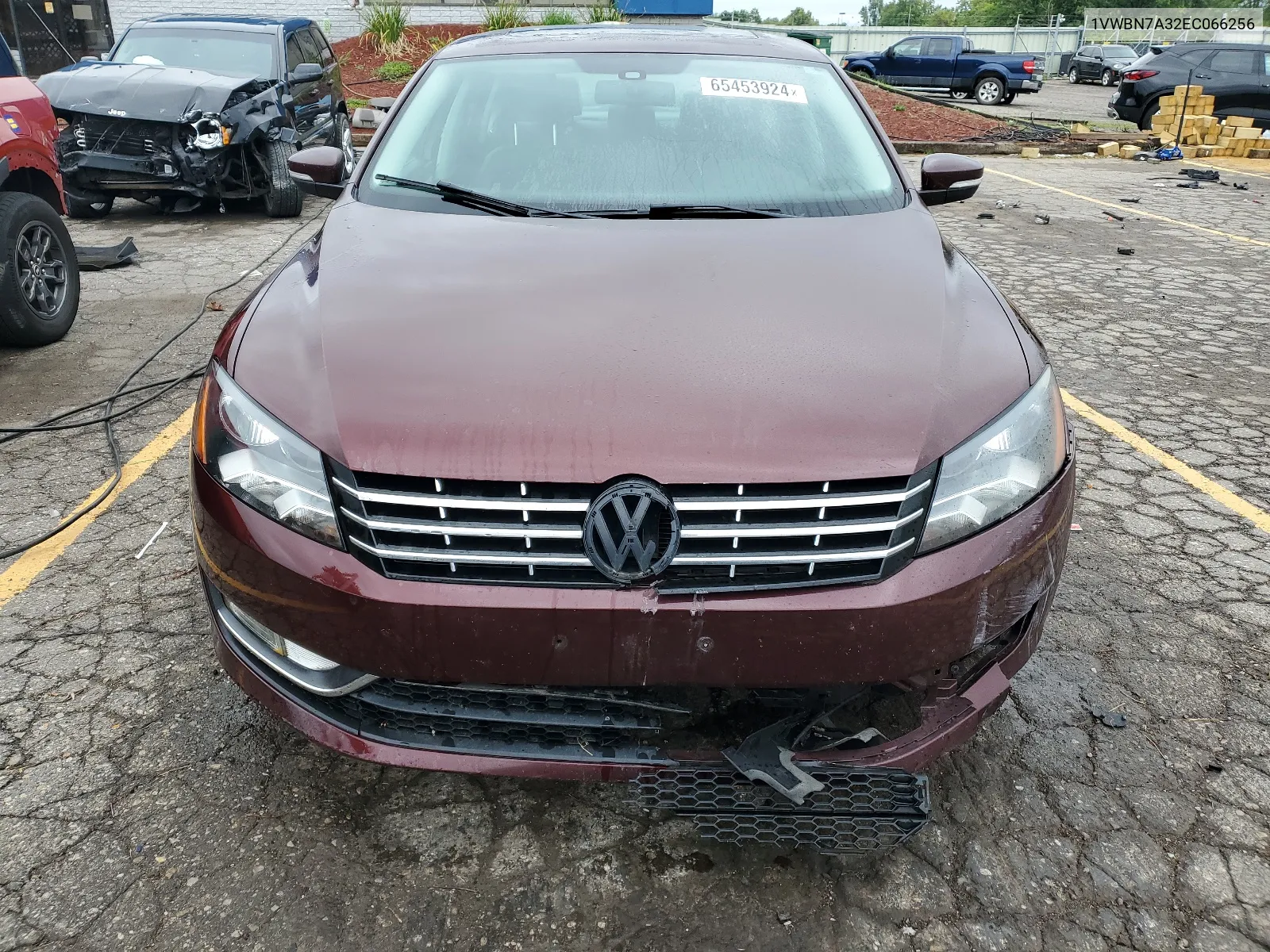 2014 Volkswagen Passat Se VIN: 1VWBN7A32EC066256 Lot: 65453924