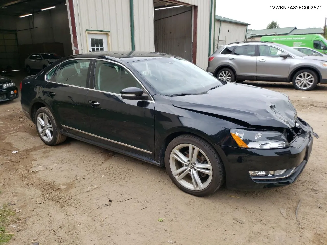 2014 Volkswagen Passat Se VIN: 1VWBN7A32EC002671 Lot: 66162704