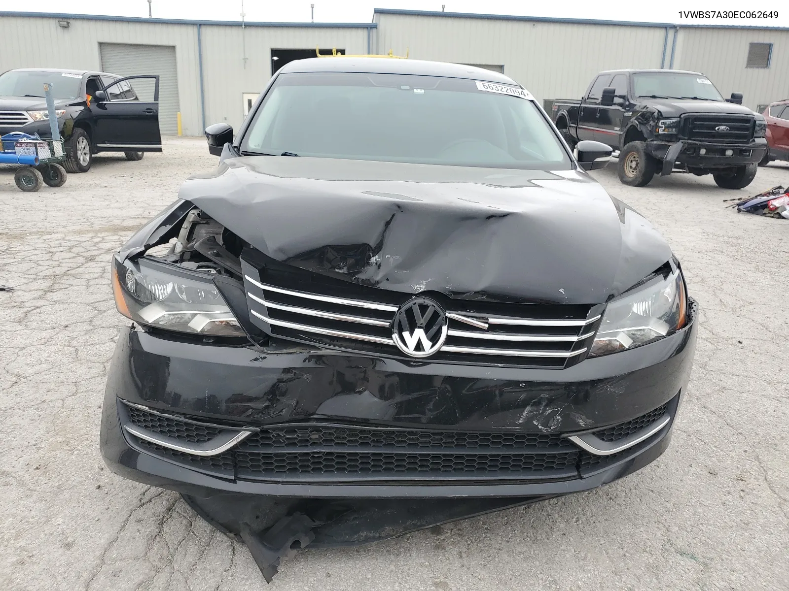 2014 Volkswagen Passat Se VIN: 1VWBS7A30EC062649 Lot: 66322094