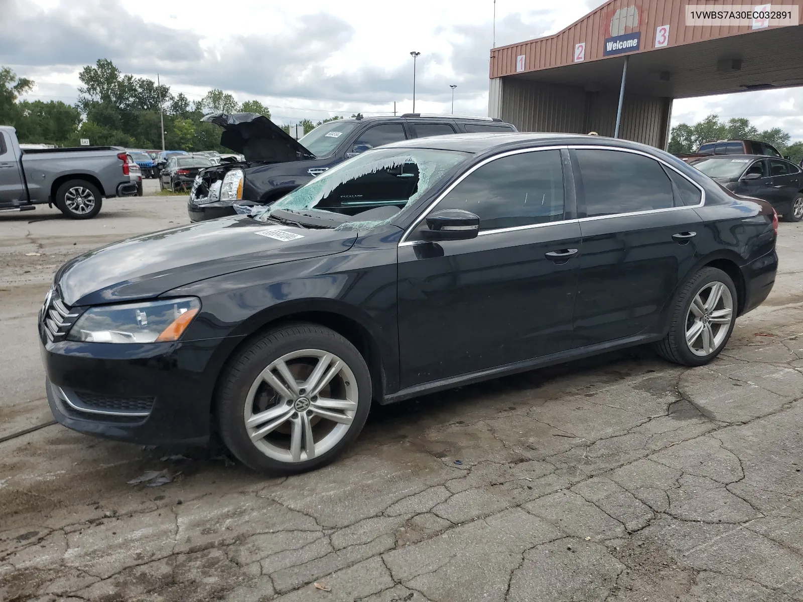 2014 Volkswagen Passat Se VIN: 1VWBS7A30EC032891 Lot: 66664104