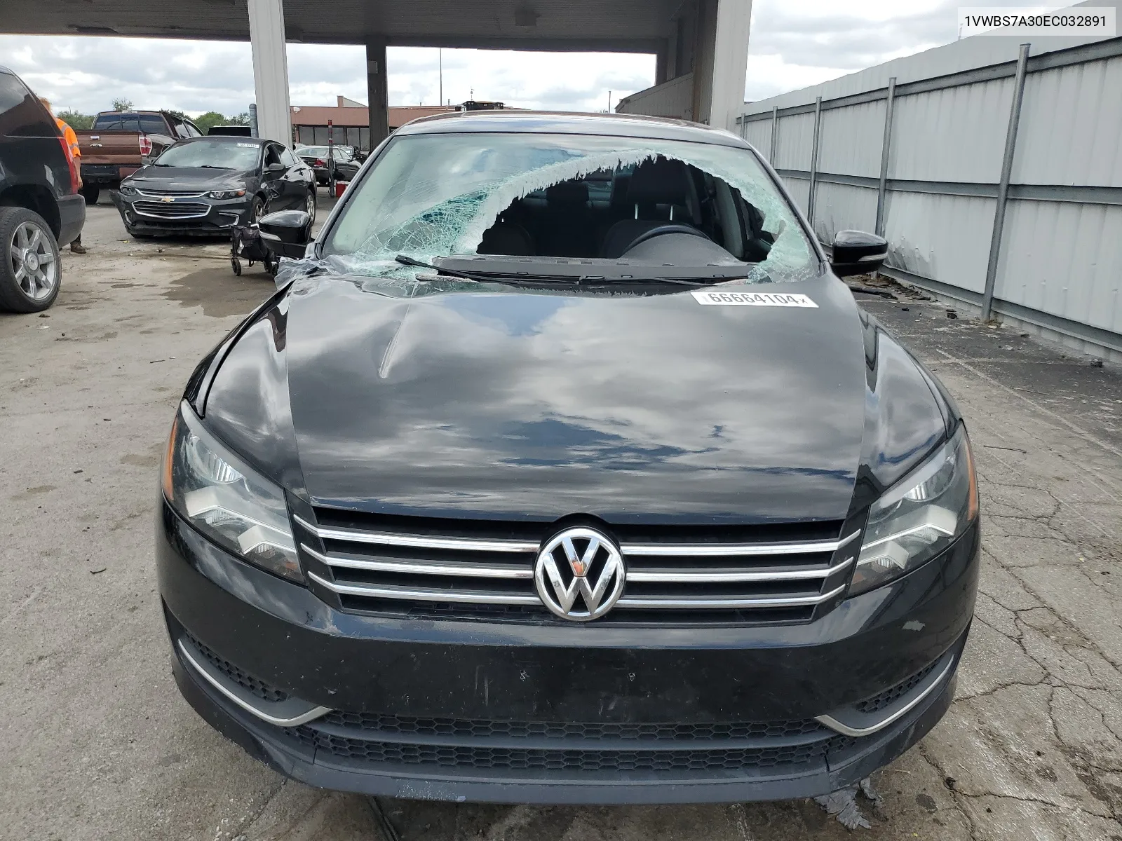 2014 Volkswagen Passat Se VIN: 1VWBS7A30EC032891 Lot: 66664104