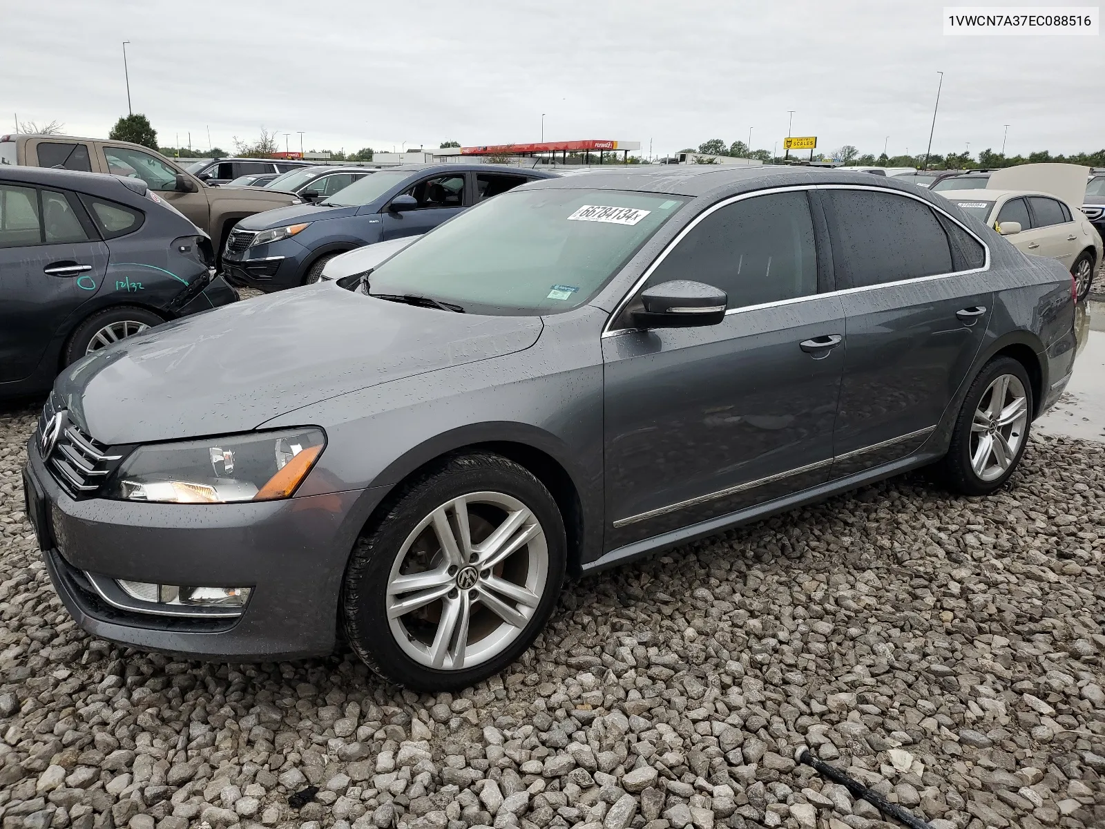 2014 Volkswagen Passat Sel VIN: 1VWCN7A37EC088516 Lot: 66784134