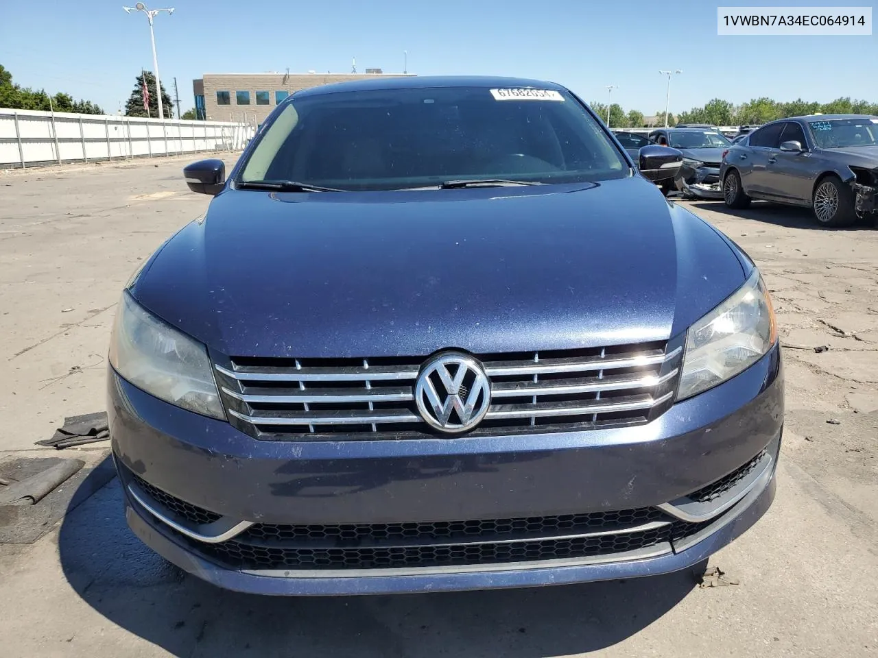 2014 Volkswagen Passat Se VIN: 1VWBN7A34EC064914 Lot: 67682054