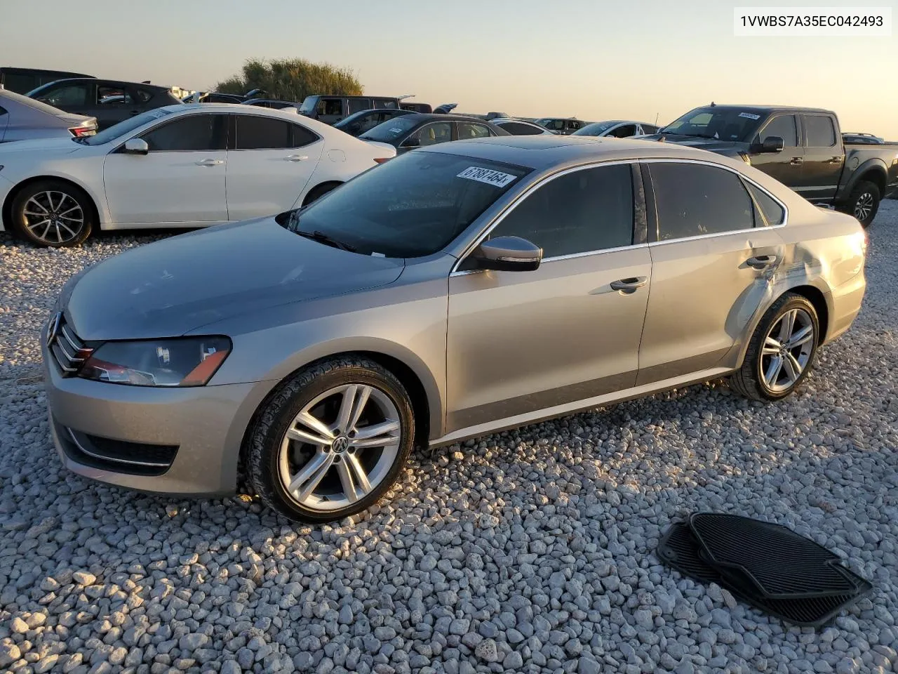 2014 Volkswagen Passat Se VIN: 1VWBS7A35EC042493 Lot: 67887464