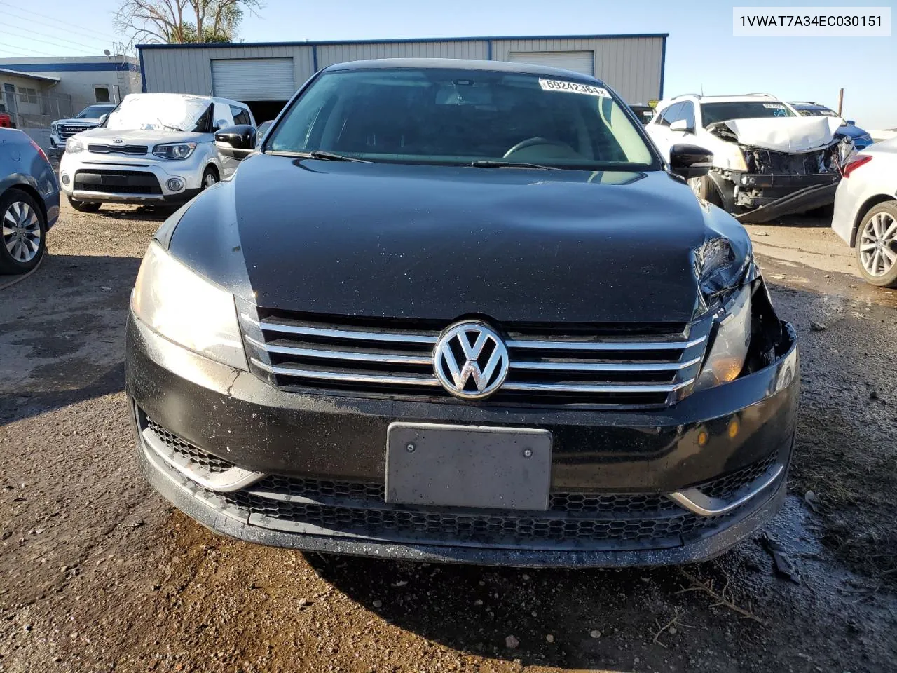 2014 Volkswagen Passat S VIN: 1VWAT7A34EC030151 Lot: 69242364