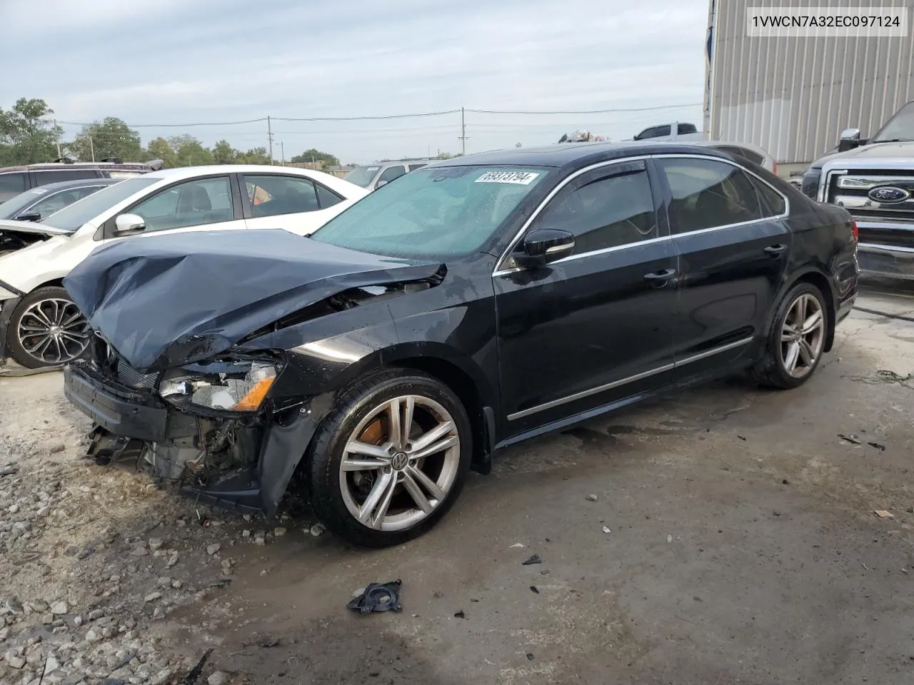 2014 Volkswagen Passat Sel VIN: 1VWCN7A32EC097124 Lot: 69373794