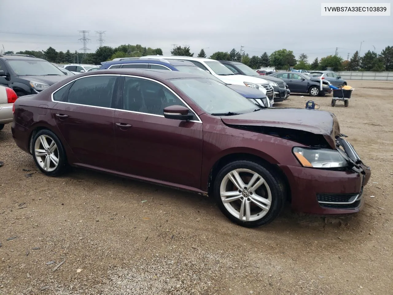 1VWBS7A33EC103839 2014 Volkswagen Passat Se