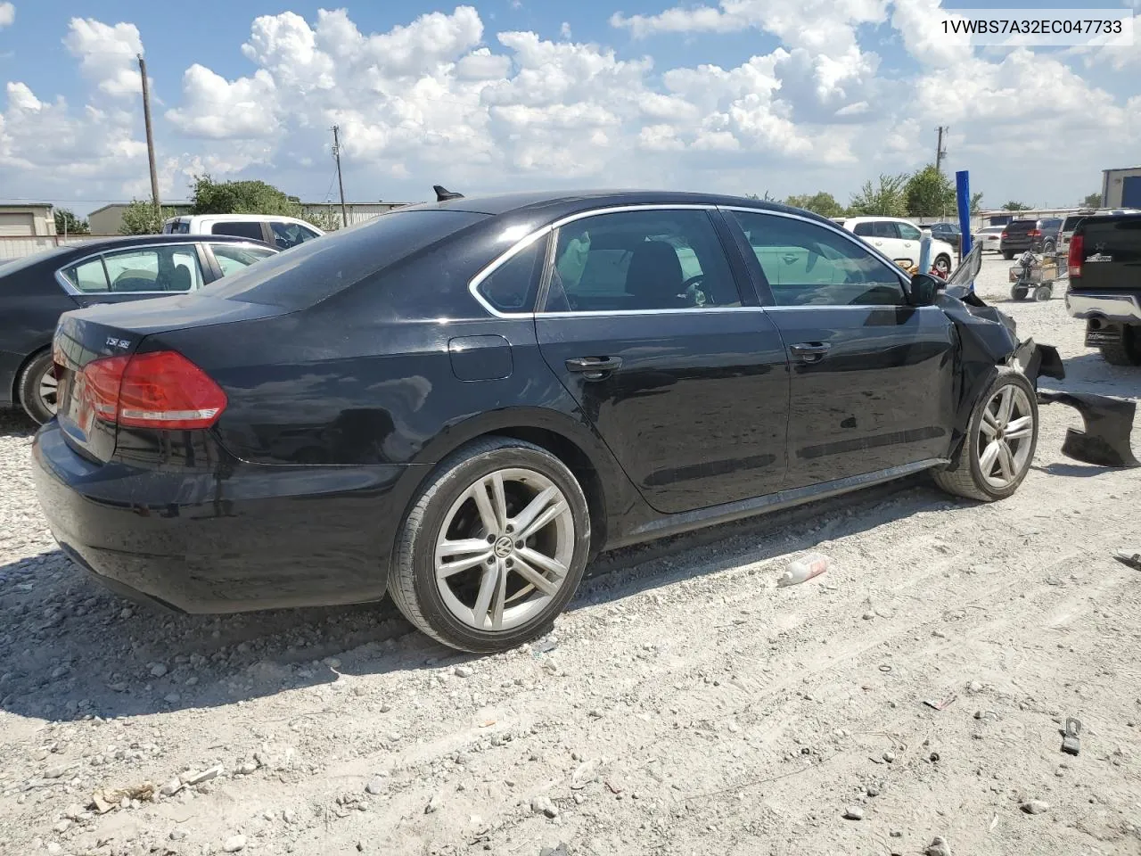 2014 Volkswagen Passat Se VIN: 1VWBS7A32EC047733 Lot: 69517494