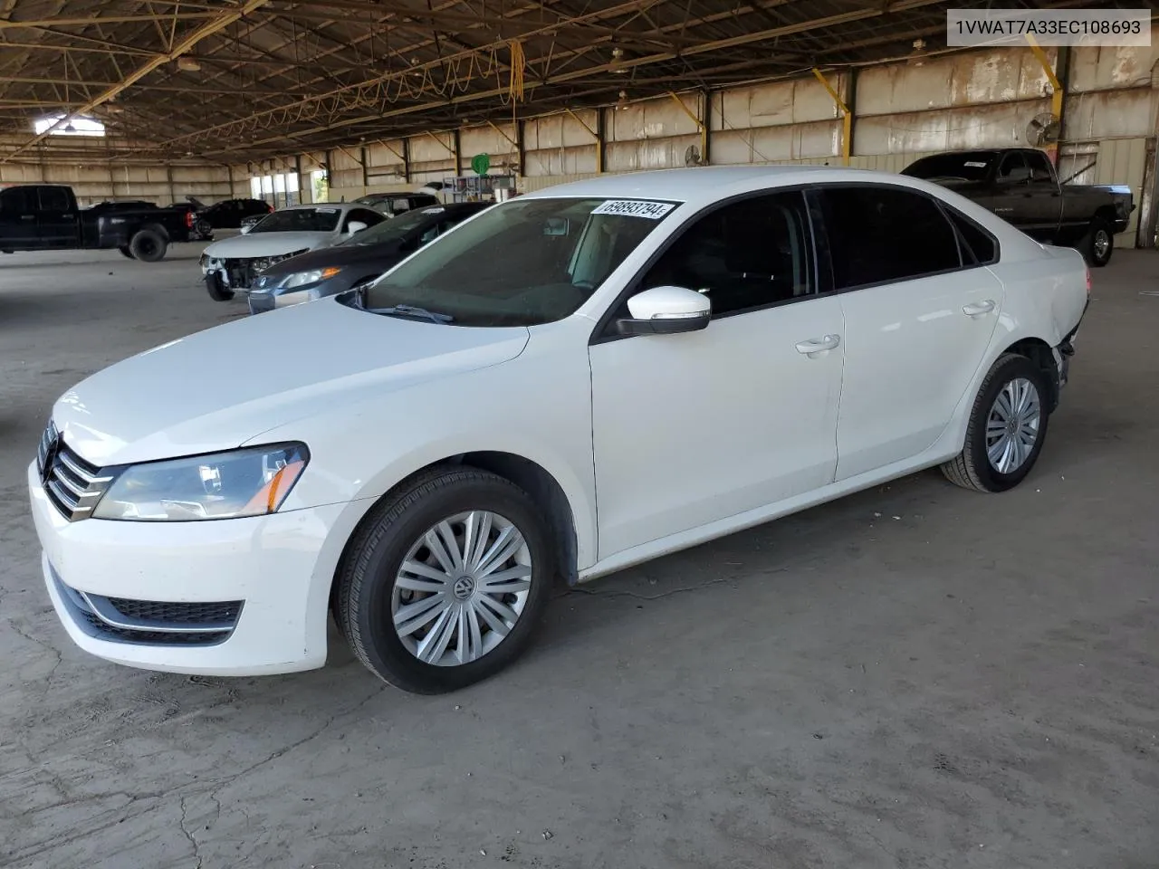 2014 Volkswagen Passat S VIN: 1VWAT7A33EC108693 Lot: 69893794