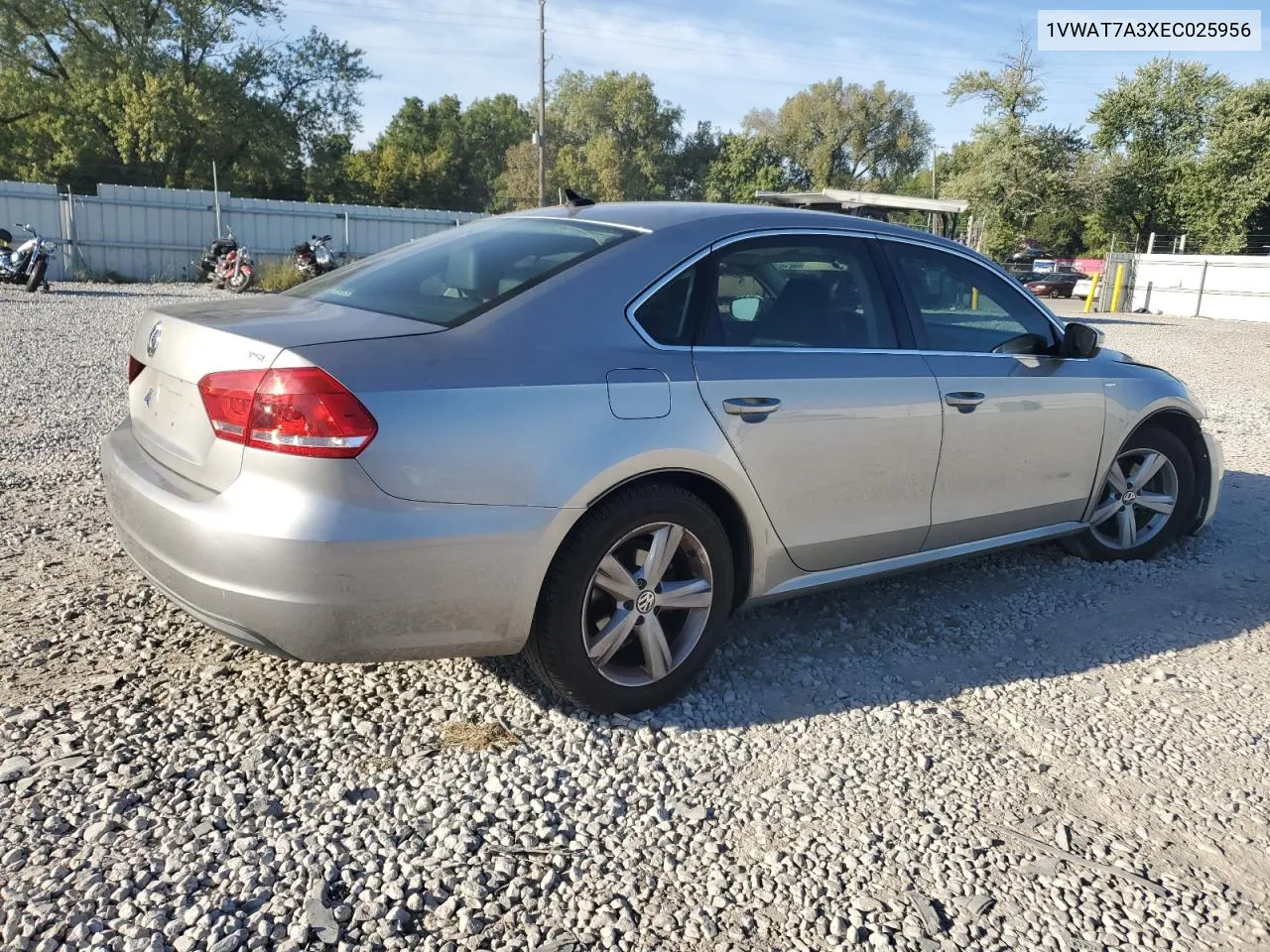 2014 Volkswagen Passat S VIN: 1VWAT7A3XEC025956 Lot: 69920224