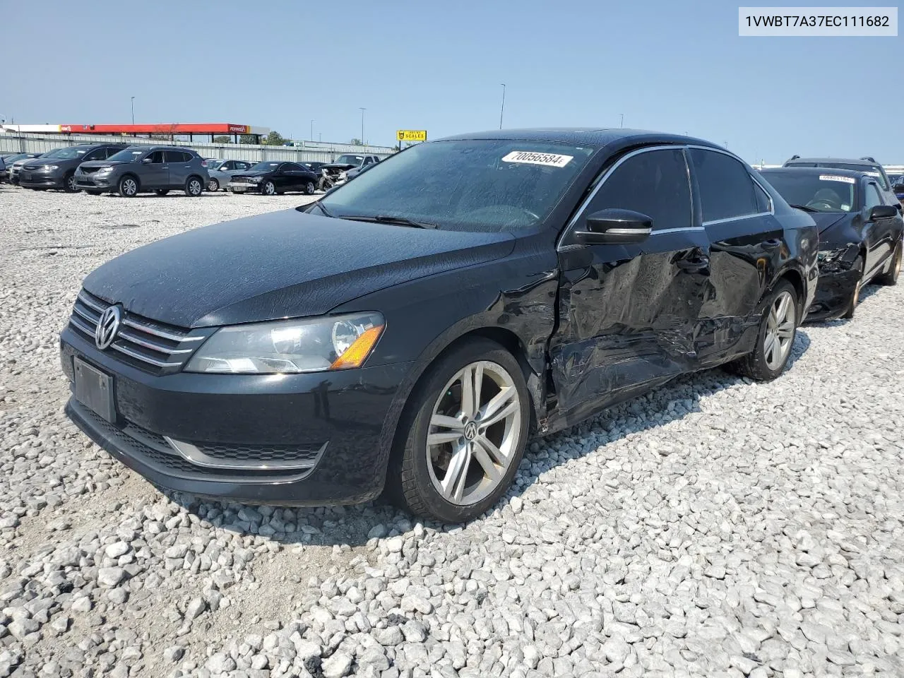 2014 Volkswagen Passat Se VIN: 1VWBT7A37EC111682 Lot: 70056584