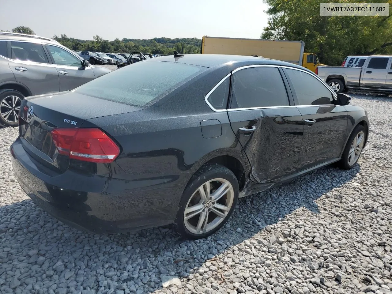 2014 Volkswagen Passat Se VIN: 1VWBT7A37EC111682 Lot: 70056584