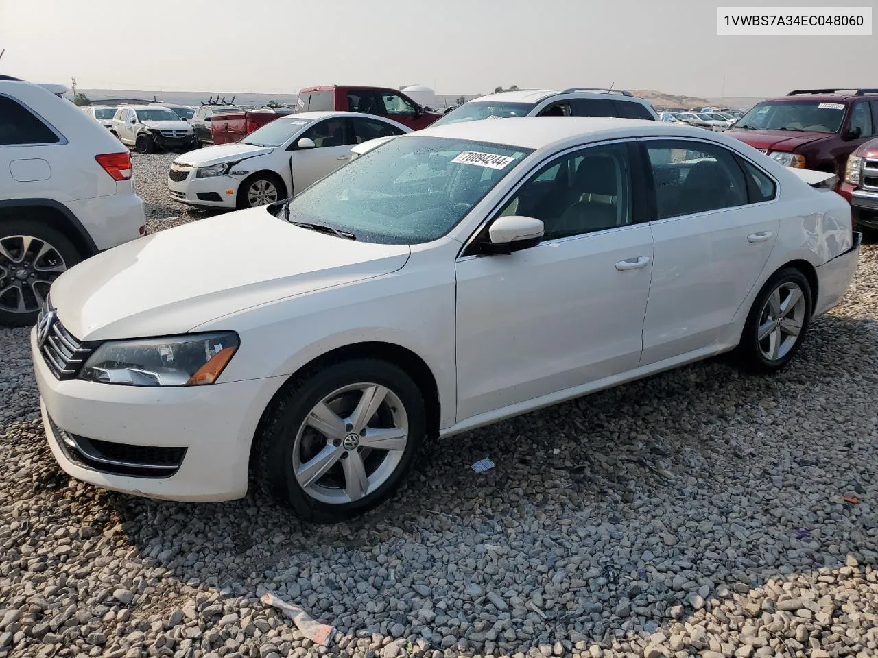 1VWBS7A34EC048060 2014 Volkswagen Passat Se