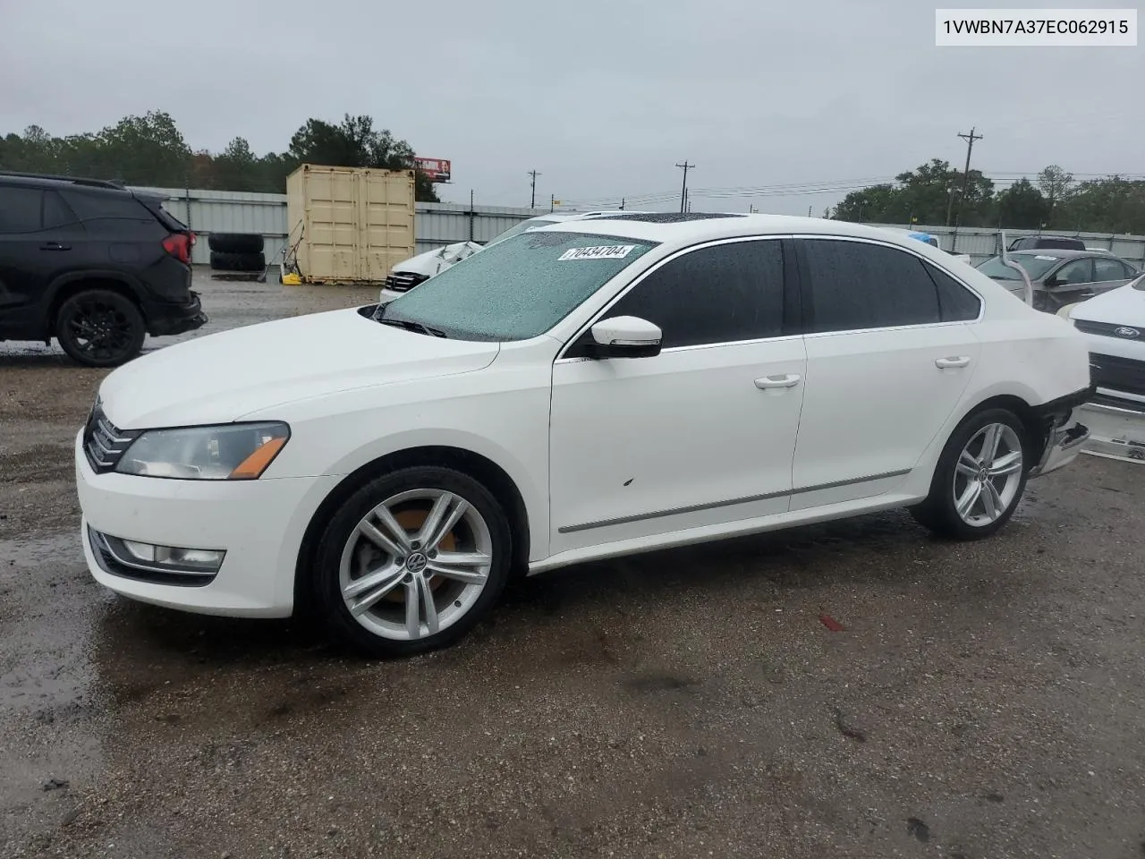 2014 Volkswagen Passat Se VIN: 1VWBN7A37EC062915 Lot: 70434704