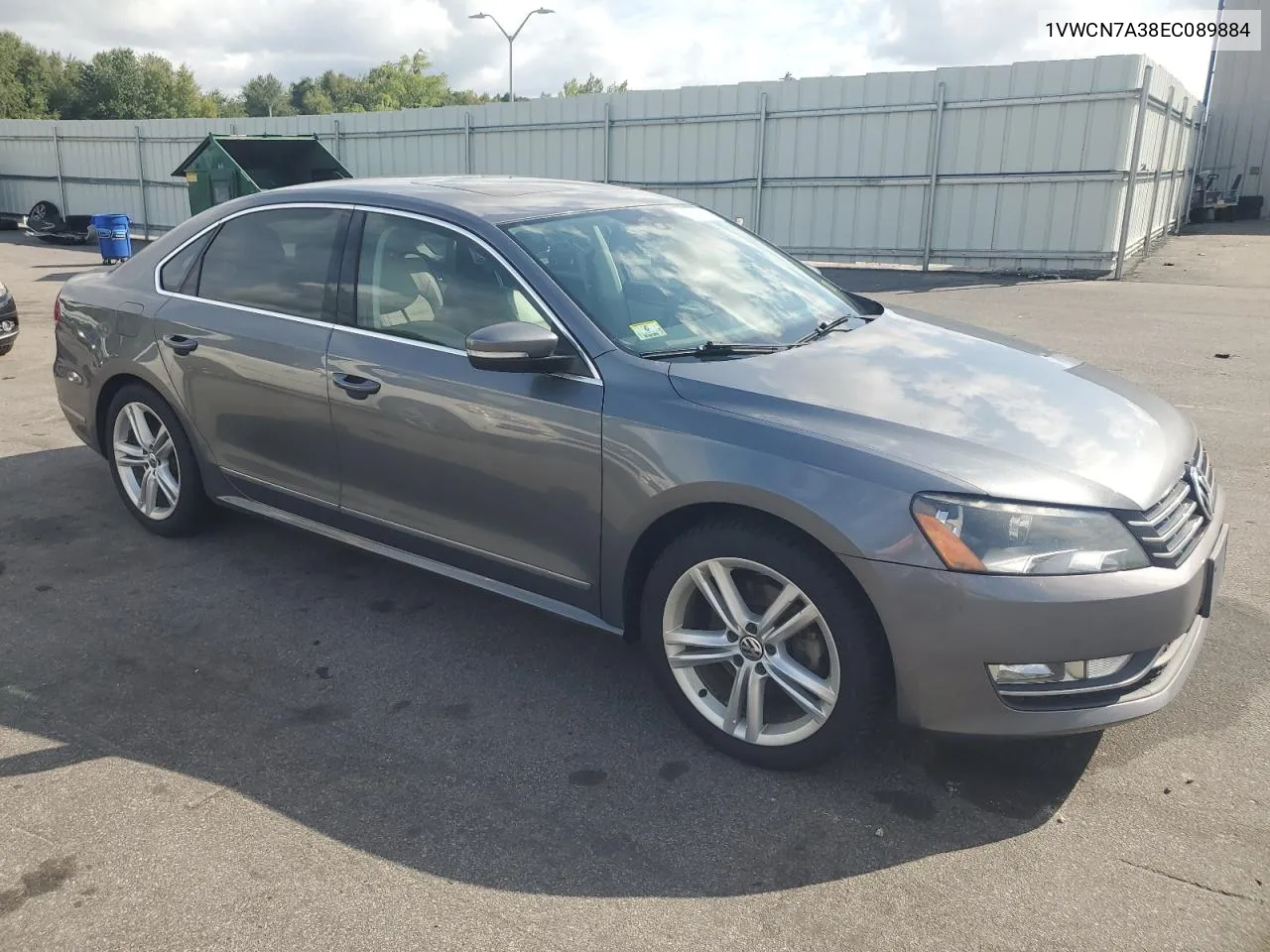 2014 Volkswagen Passat Sel VIN: 1VWCN7A38EC089884 Lot: 70835854