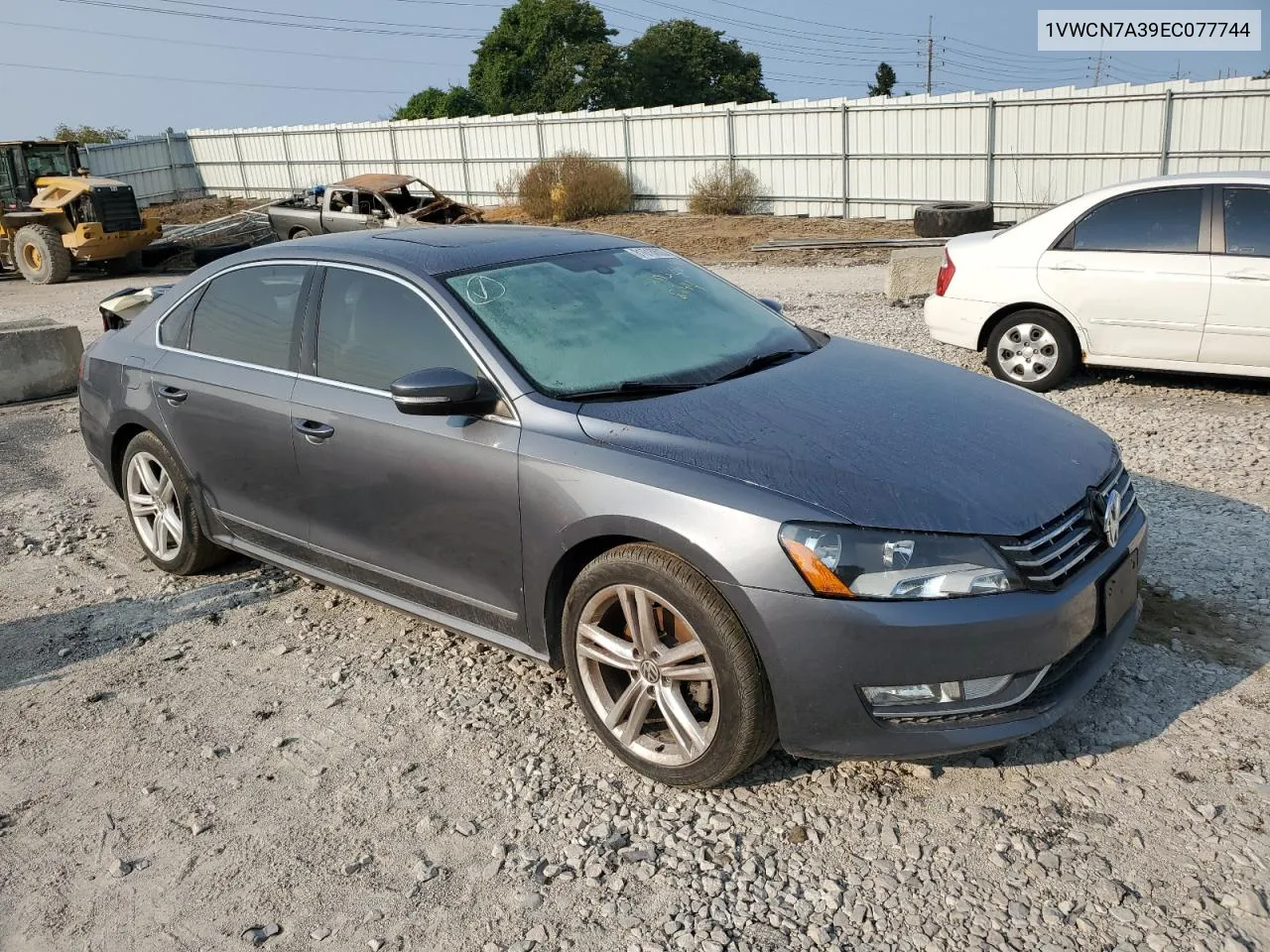 2014 Volkswagen Passat Sel VIN: 1VWCN7A39EC077744 Lot: 70958644