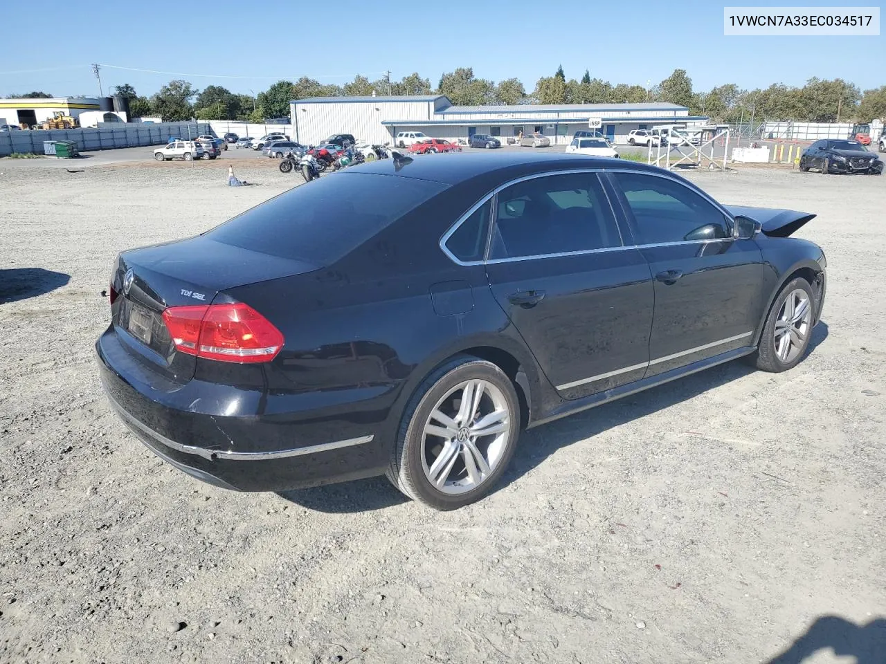 2014 Volkswagen Passat Sel VIN: 1VWCN7A33EC034517 Lot: 71102204