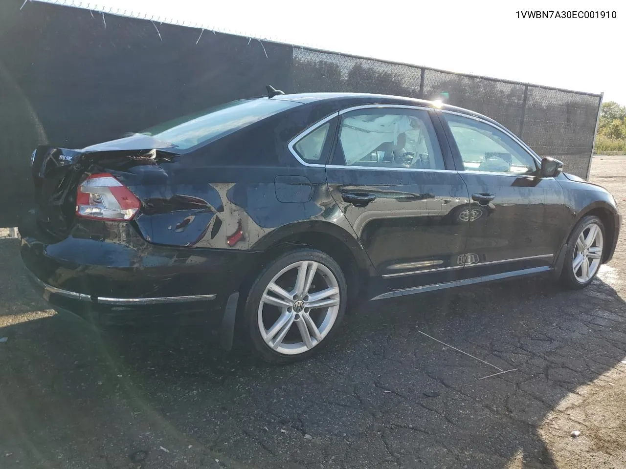 2014 Volkswagen Passat Se VIN: 1VWBN7A30EC001910 Lot: 71649654