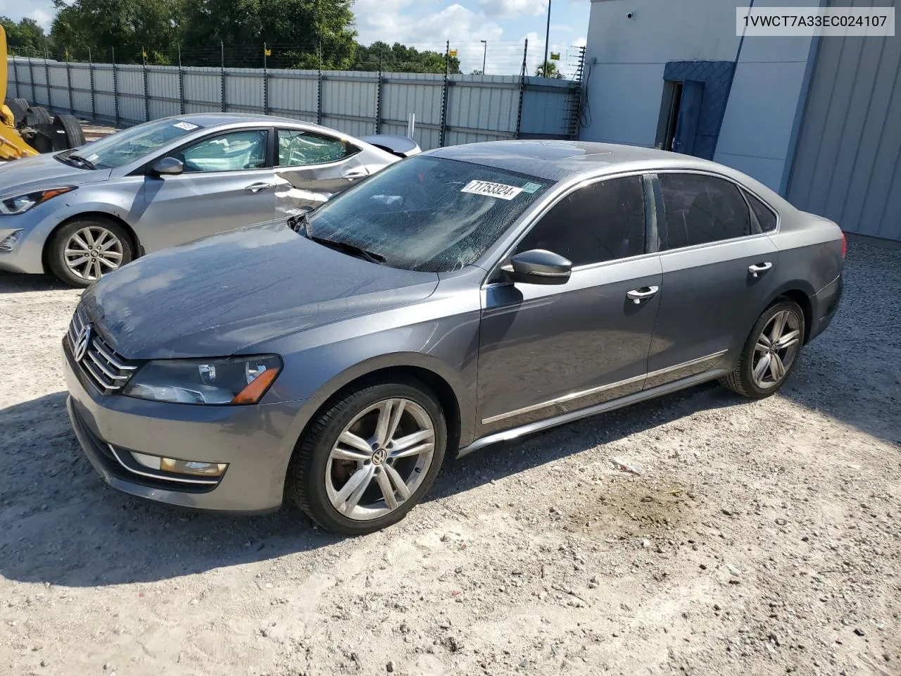 2014 Volkswagen Passat Sel VIN: 1VWCT7A33EC024107 Lot: 71753324