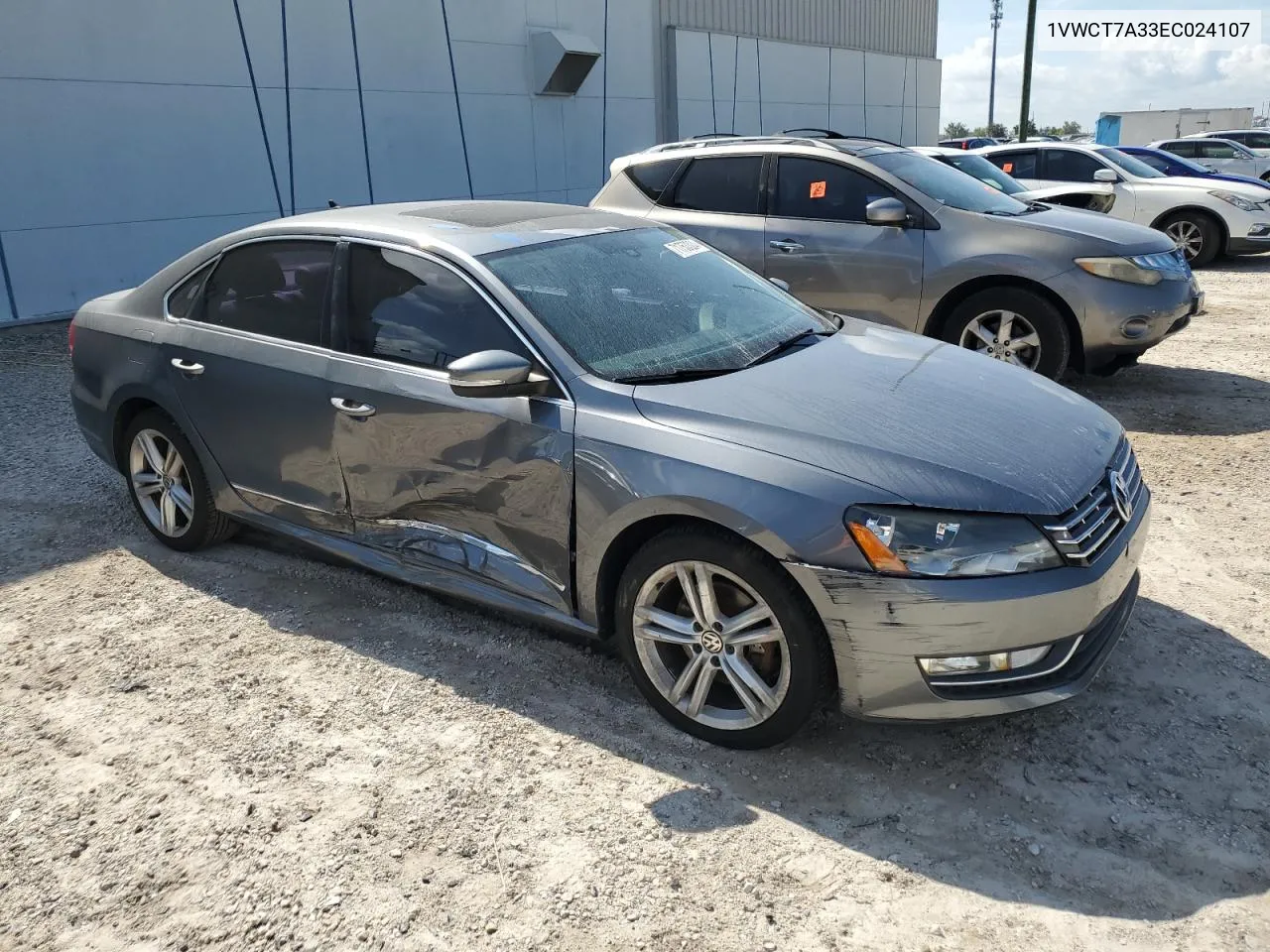 2014 Volkswagen Passat Sel VIN: 1VWCT7A33EC024107 Lot: 71753324