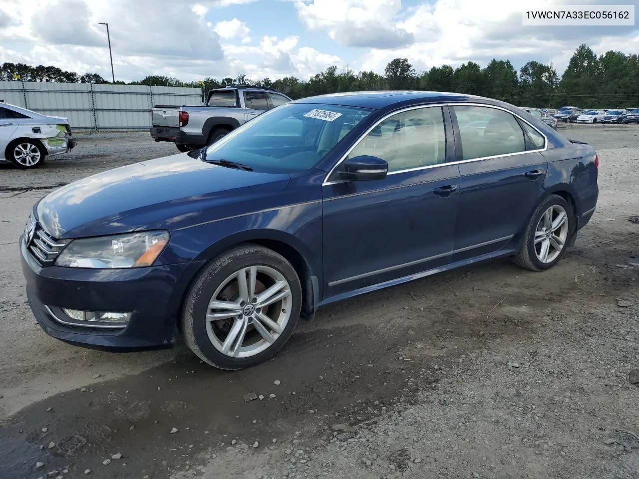 2014 Volkswagen Passat Sel VIN: 1VWCN7A33EC056162 Lot: 71825964