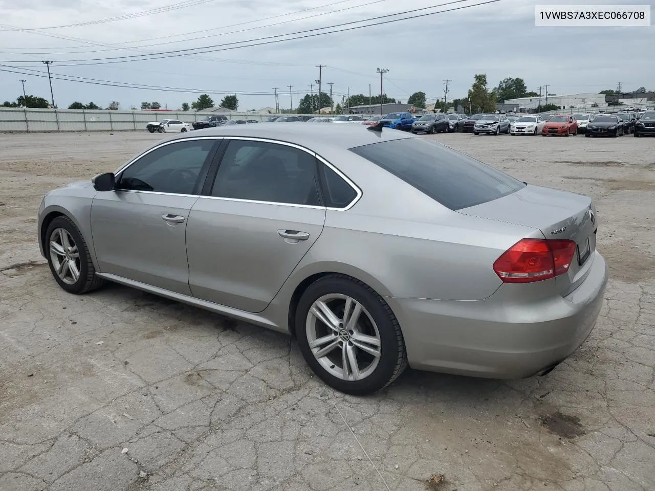 2014 Volkswagen Passat Se VIN: 1VWBS7A3XEC066708 Lot: 71957174