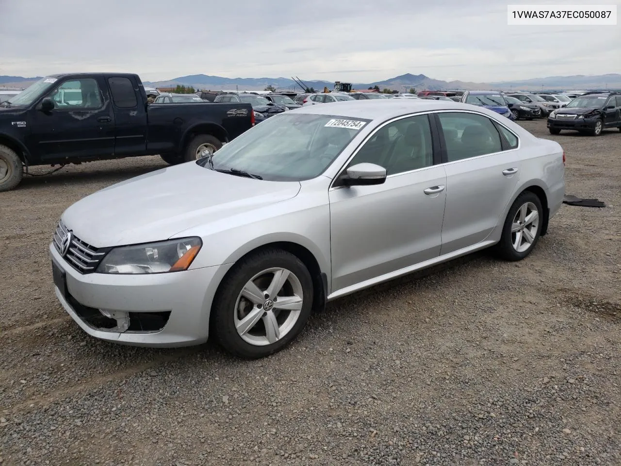 2014 Volkswagen Passat S VIN: 1VWAS7A37EC050087 Lot: 72045754