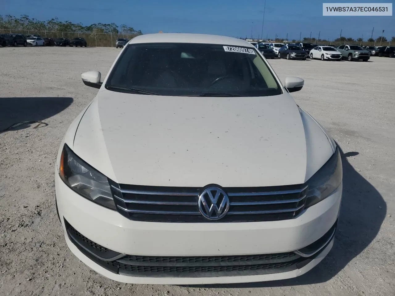 2014 Volkswagen Passat Se VIN: 1VWBS7A37EC046531 Lot: 72060974