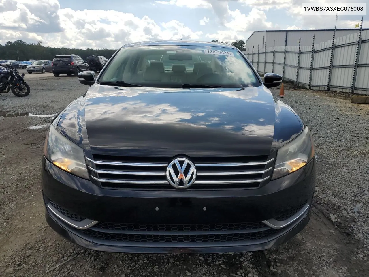 2014 Volkswagen Passat Se VIN: 1VWBS7A3XEC076008 Lot: 72070424