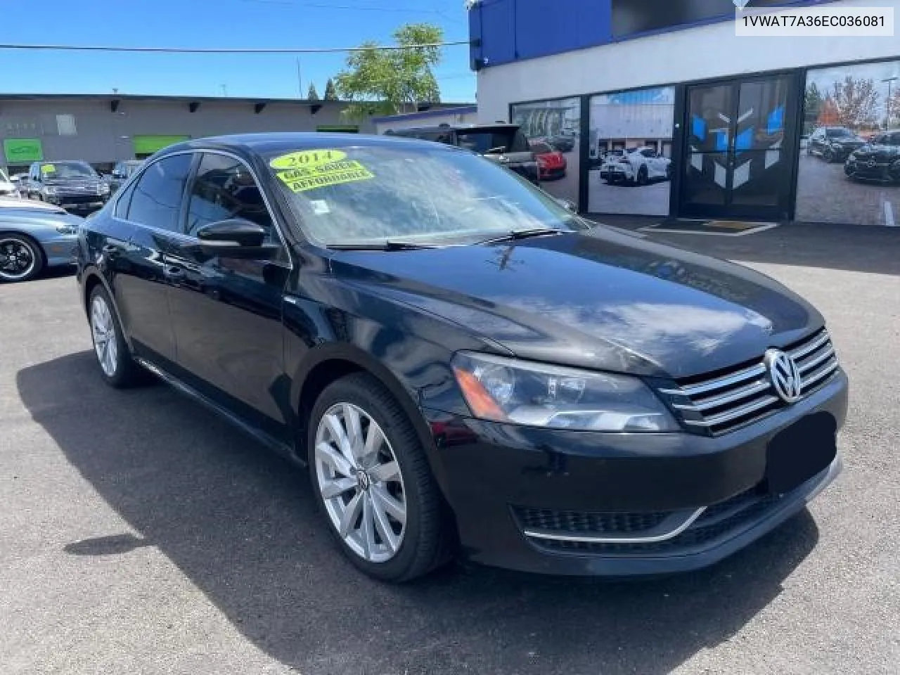 2014 Volkswagen Passat S VIN: 1VWAT7A36EC036081 Lot: 72073304