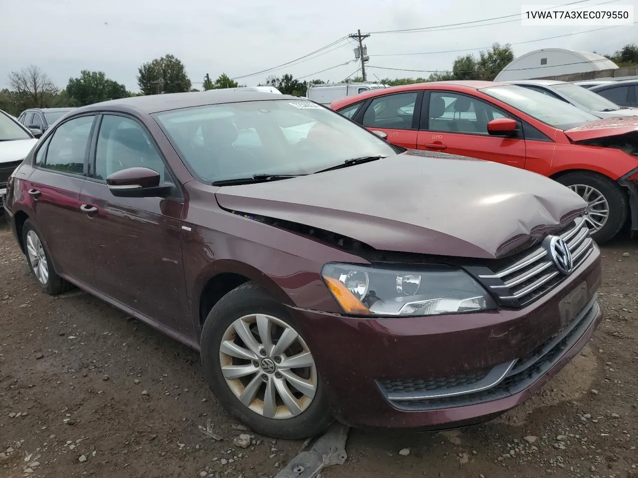 2014 Volkswagen Passat S VIN: 1VWAT7A3XEC079550 Lot: 72599554