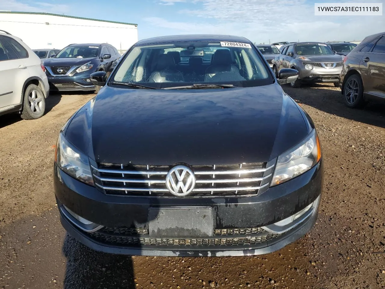 2014 Volkswagen Passat Sel VIN: 1VWCS7A31EC111183 Lot: 72804324