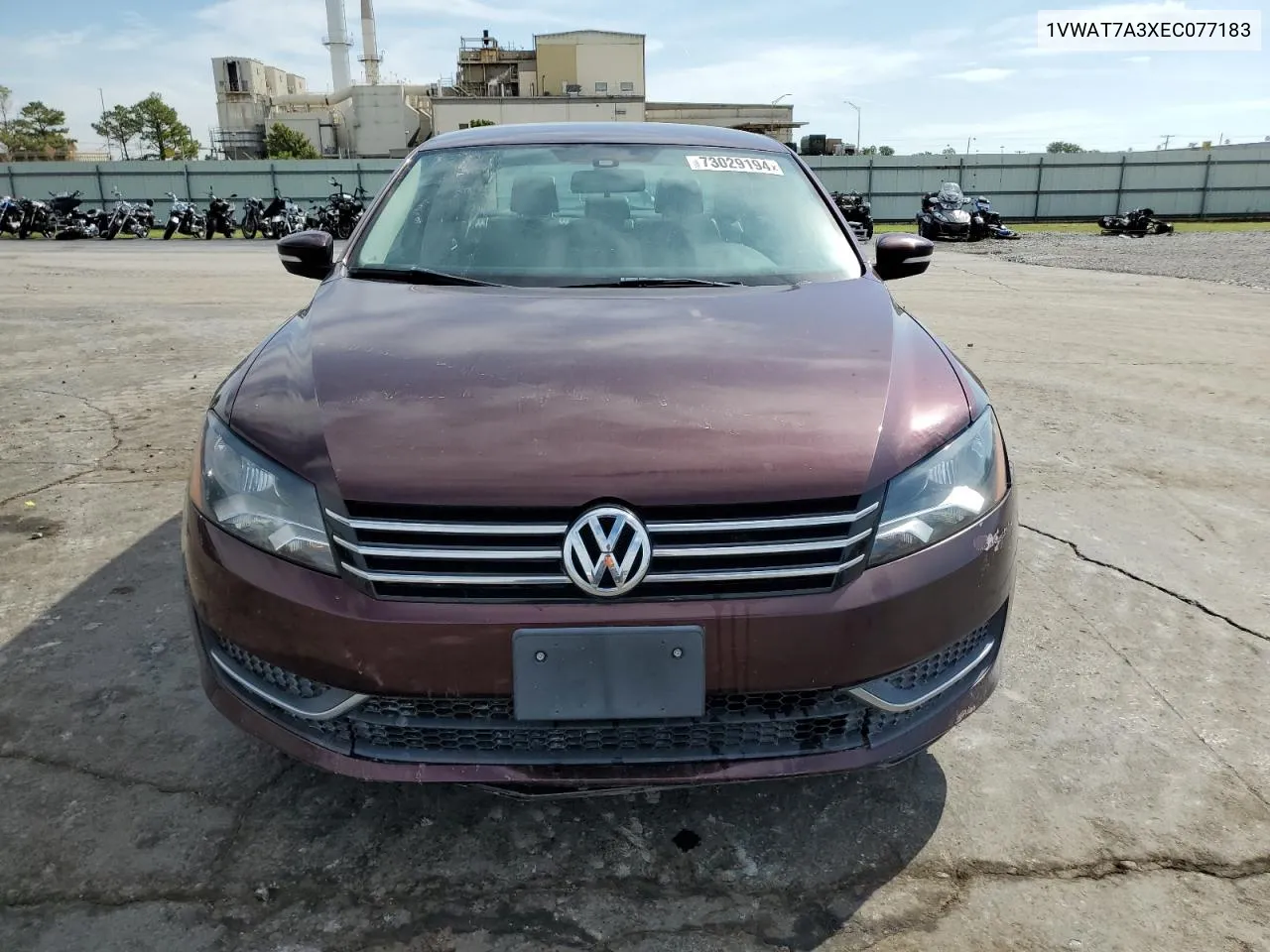 2014 Volkswagen Passat S VIN: 1VWAT7A3XEC077183 Lot: 73029194