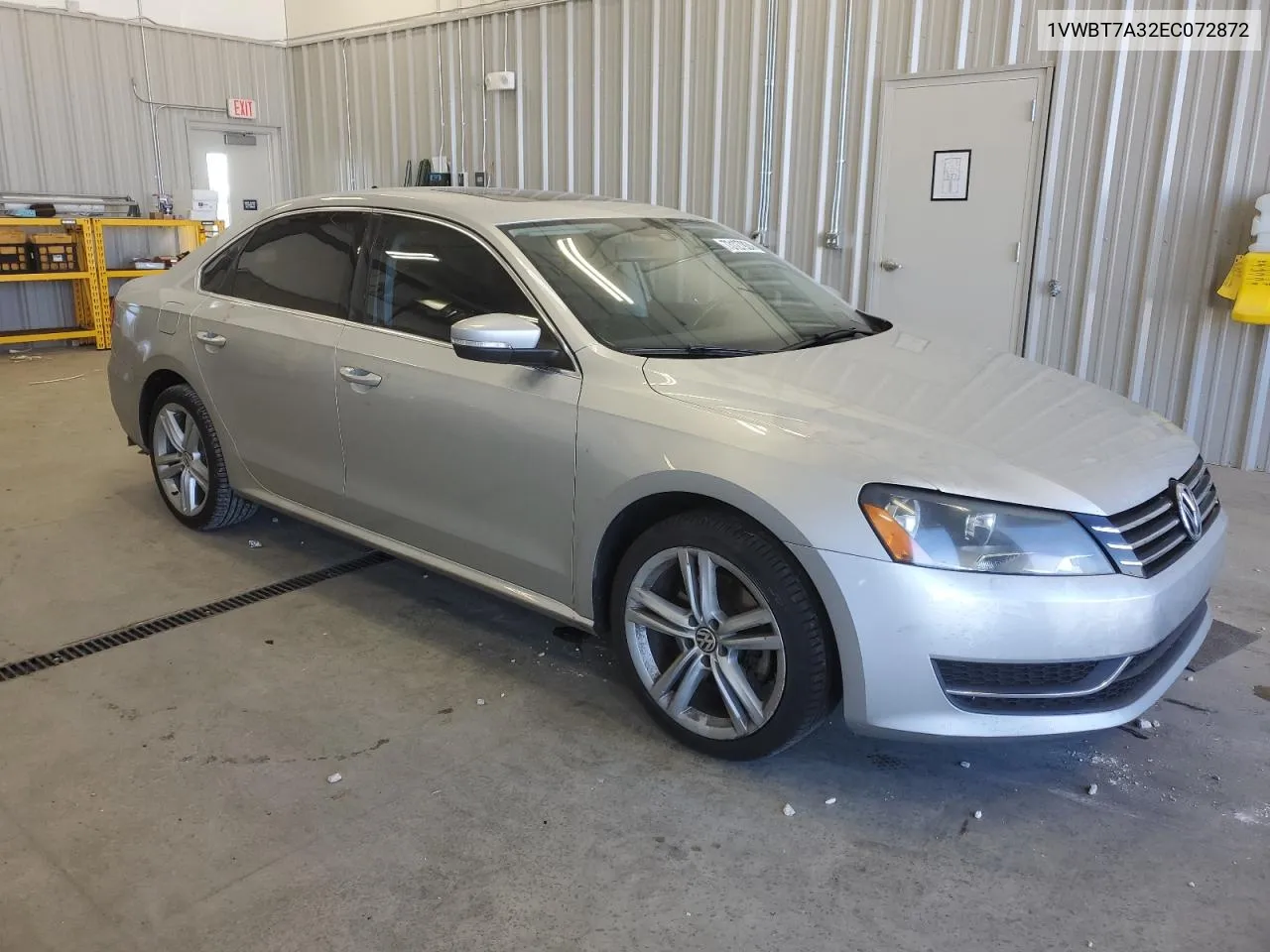 2014 Volkswagen Passat Se VIN: 1VWBT7A32EC072872 Lot: 73127924