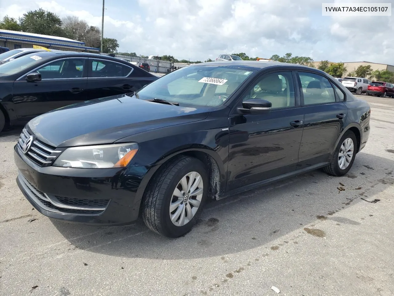 1VWAT7A34EC105107 2014 Volkswagen Passat S