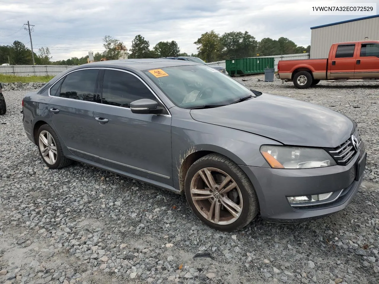 1VWCN7A32EC072529 2014 Volkswagen Passat Sel