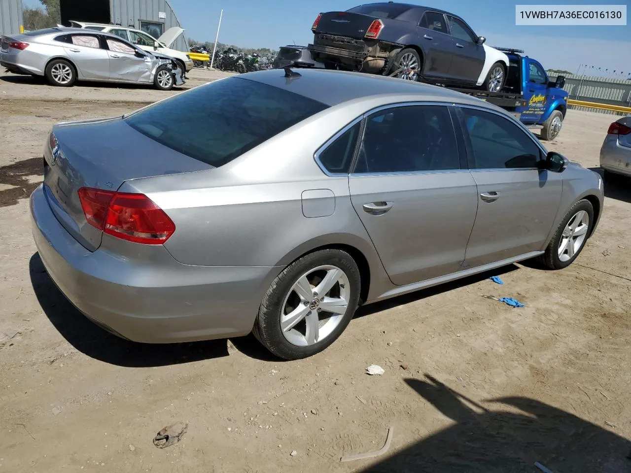 1VWBH7A36EC016130 2014 Volkswagen Passat Se