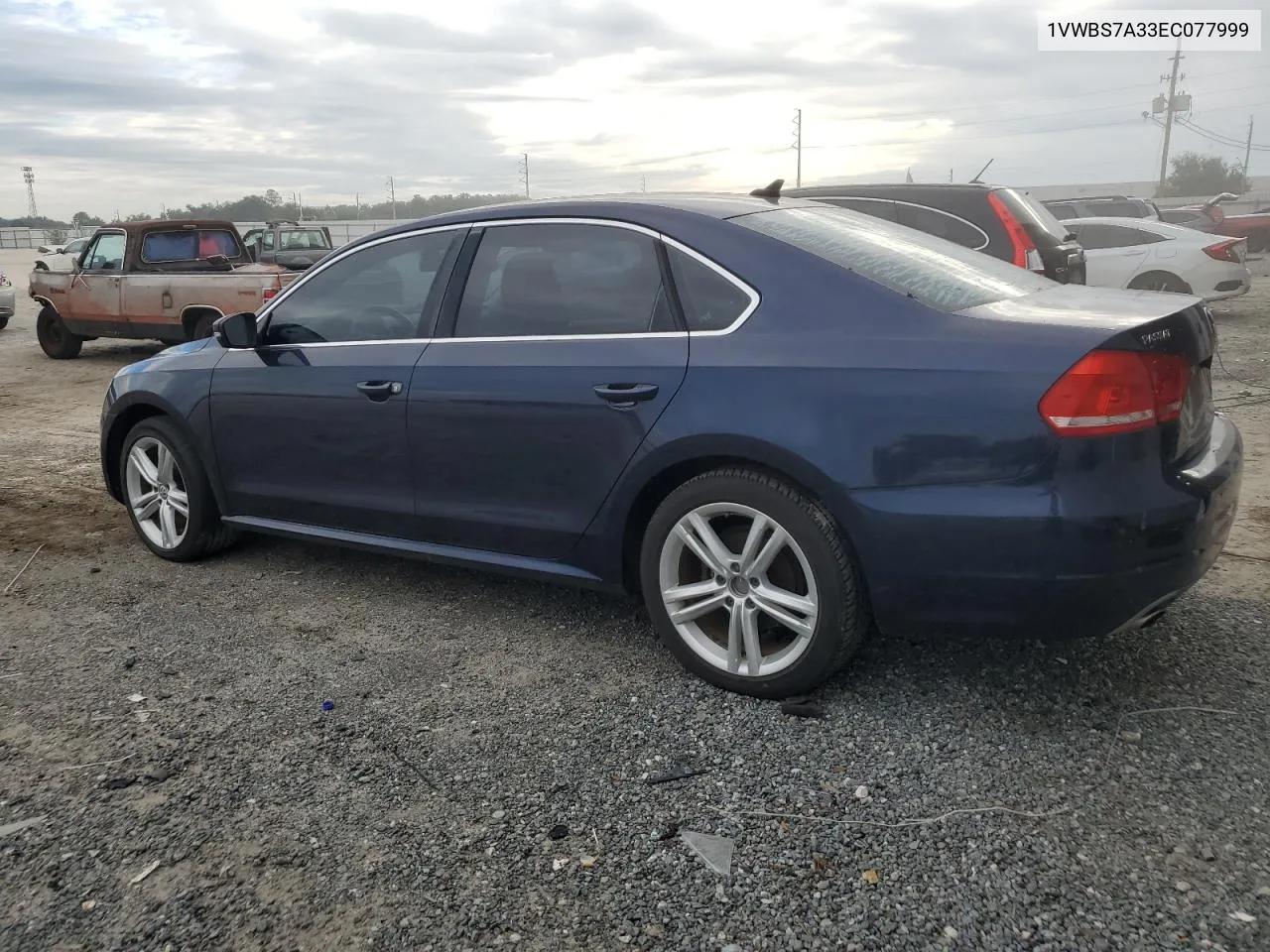 2014 Volkswagen Passat Se VIN: 1VWBS7A33EC077999 Lot: 73719044