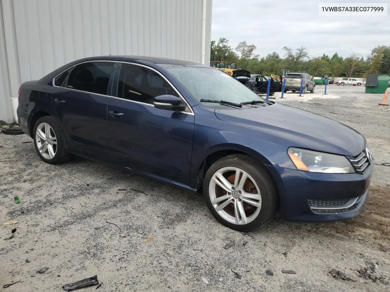 2014 Volkswagen Passat Se VIN: 1VWBS7A33EC077999 Lot: 73719044