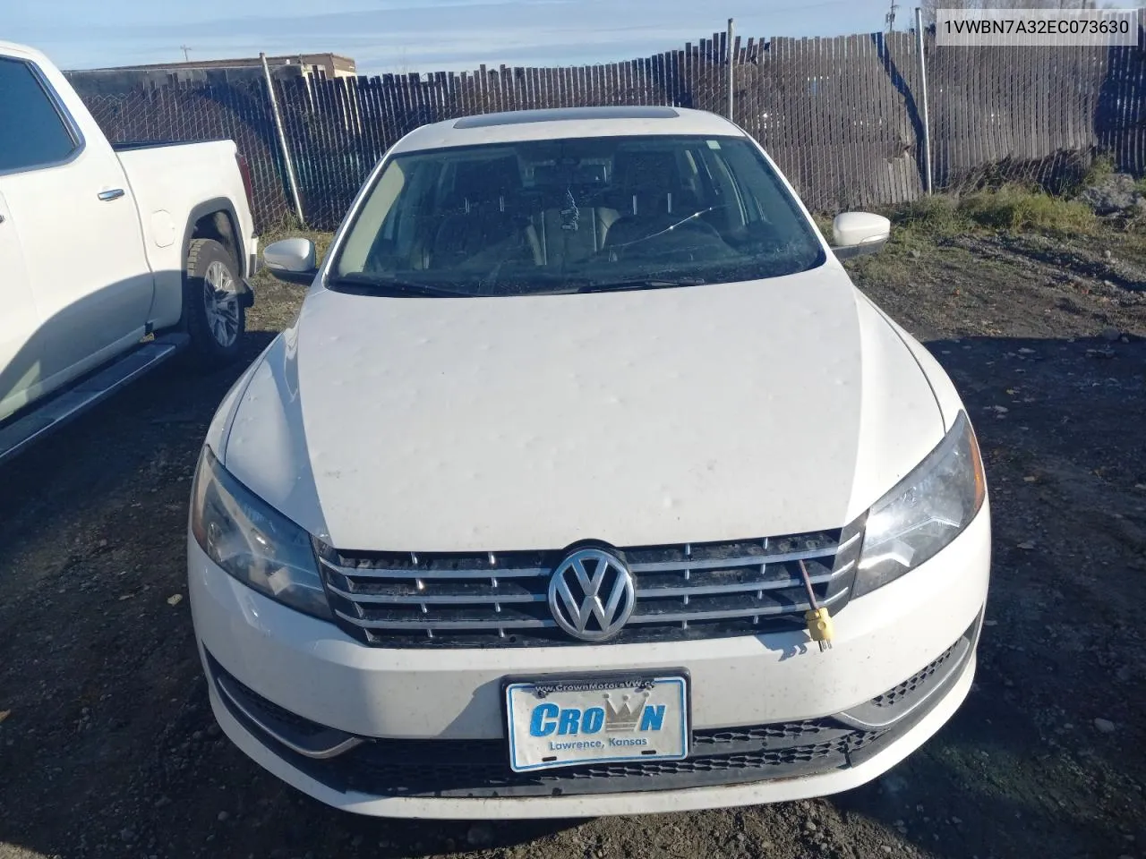 2014 Volkswagen Passat Se VIN: 1VWBN7A32EC073630 Lot: 73814774