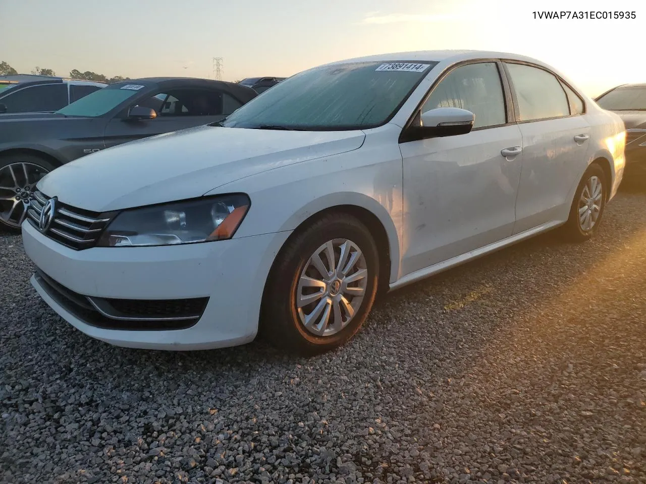 2014 Volkswagen Passat S VIN: 1VWAP7A31EC015935 Lot: 73891414