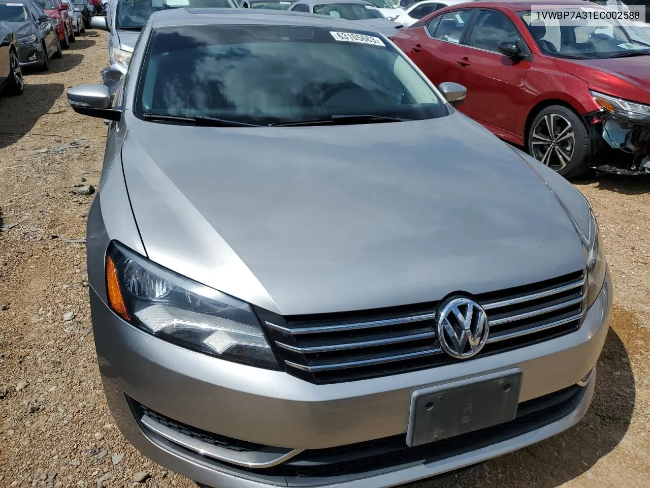 2014 Volkswagen Passat Se VIN: 1VWBP7A31EC002588 Lot: 74197704