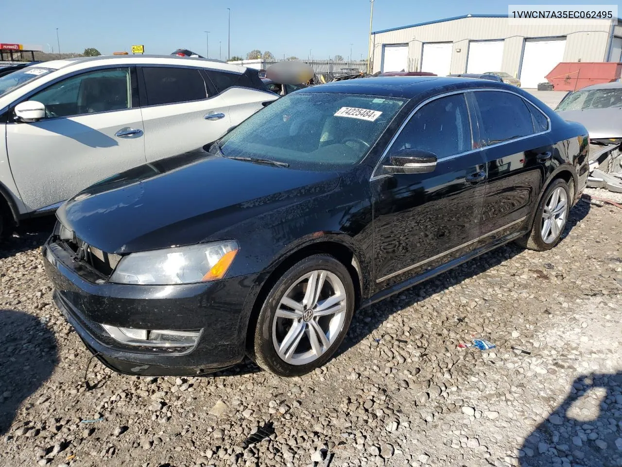 2014 Volkswagen Passat Sel VIN: 1VWCN7A35EC062495 Lot: 74225484