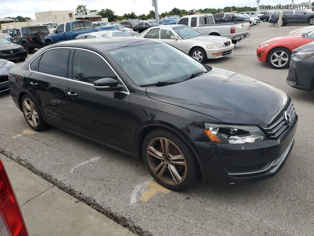 1VWBH7A34EC011170 2014 Volkswagen Passat Se